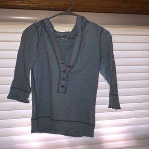 SO Blue 3/4 hoodie size Medium